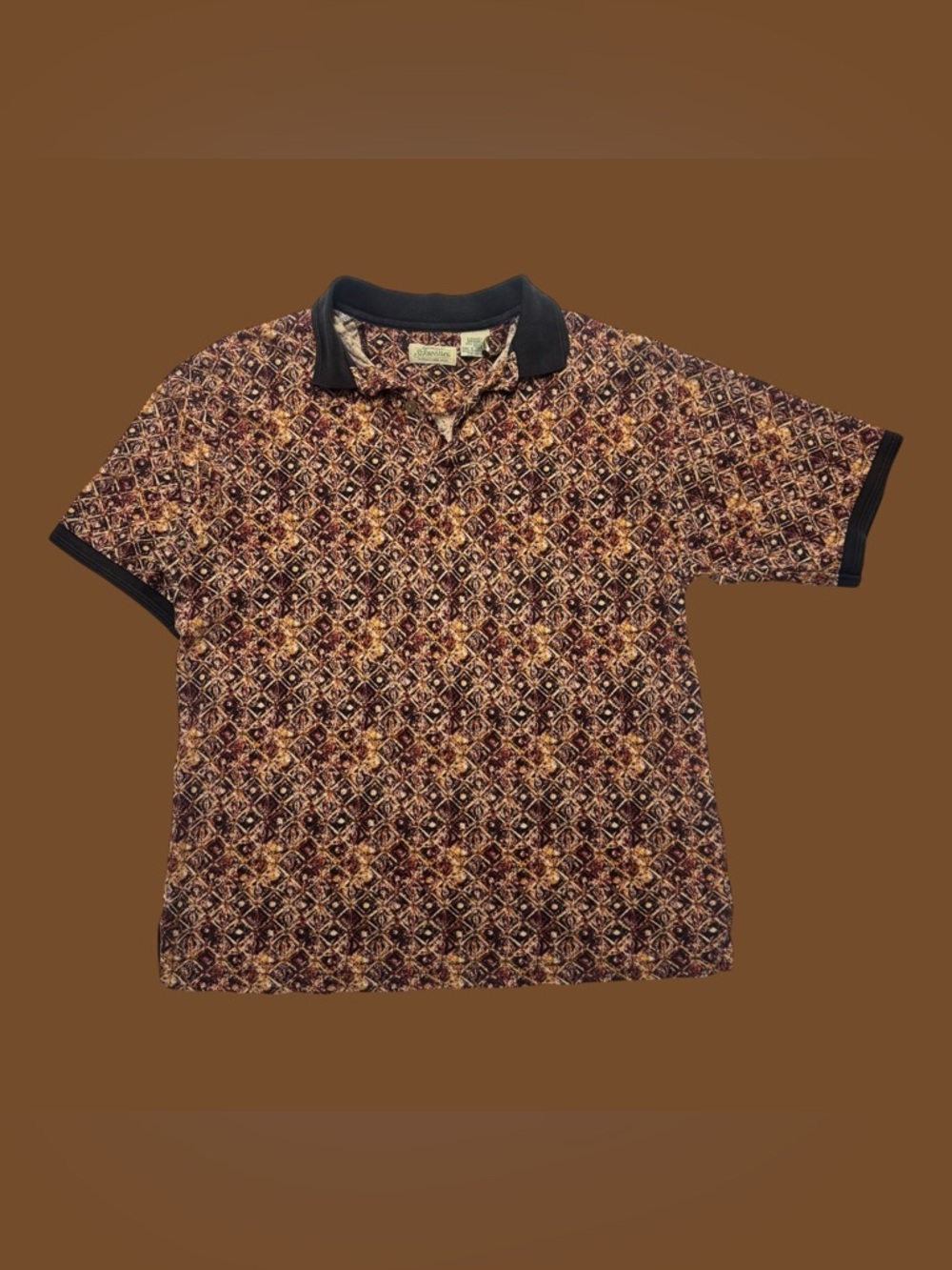 Vintage 90’s Patterned Western Polo